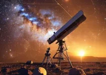 observação solar com telescópio