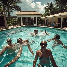 turistas eletrocutados em piscina