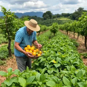sítios para colher frutas e verduras em São Paulo
