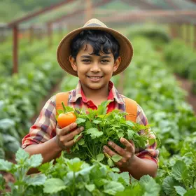 jovem agricultor