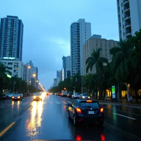 chuva leve e frio
