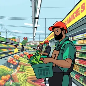 vagas no setor de supermercados