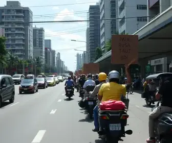paralisação de motoristas em Parelheiros